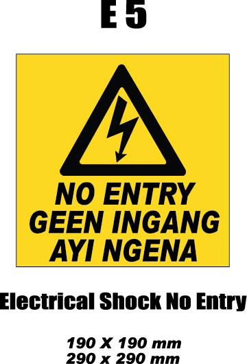 Electrical Shock Warning